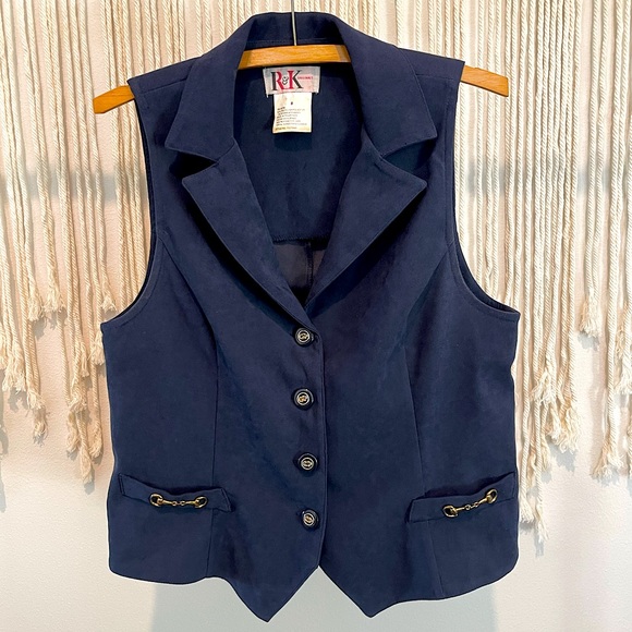 R&K Jackets & Blazers - Vintage R&K Originals Sailor Style Vest Size 8